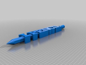 lápis sinais logotipos personalizado 3d print model - Mito3D