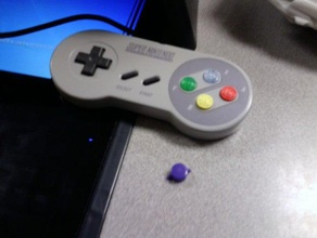 super nes snes button video games entertainment nintendo system 3d print model - Mito3D