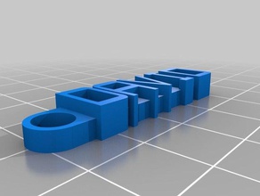 llavero david organizzazione personalizzato 3d print model - Mito3D