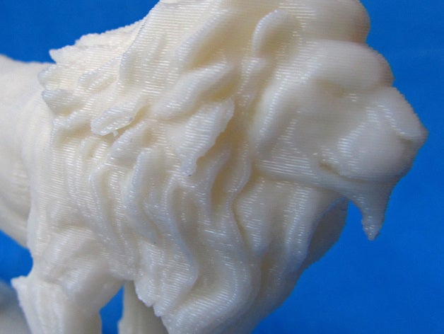 leão gárgula esculturas 3D print model - Mito3D