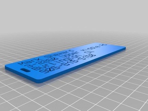 mds Bagaj etiketi organizasyon özelleştirilmiş 3d print model - Mito3D