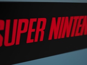 super nintendo snes 3d logo games videogames 3d print model - Mito3D
