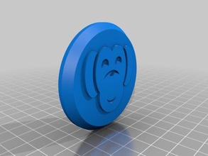tronco macaco botão 3d impressão 3d print model - Mito3D