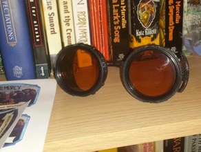 ingranaggi steampunk occhiali nerd 3d print model - Mito3D