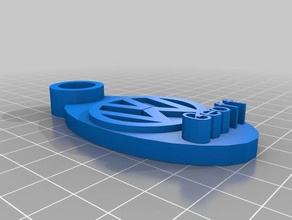 geoff vwkeychain keychains customized 3d print model - Mito3D