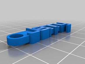 jenny trousseau de clés l'organisation personnalisé 3d print model - Mito3D