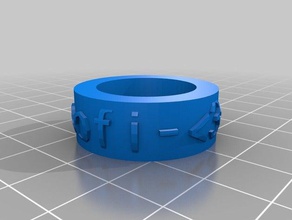 özelleştirilmiş metin ringbraceletcrown şey benim moda 3d print model - Mito3D