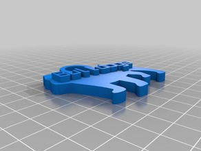 bulldogs keychain keychains customized 3d print model - Mito3D