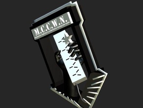 mccwn işaretler logoları projeksiyon eşleme 3d print model - Mito3D