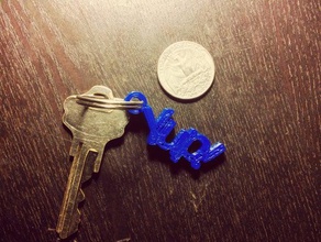 yup key chain keychains keyring 3d print model - Mito3D