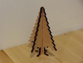christmas tree ornament-laser-cut Sperrholz Dekor 3d print model - Mito3D