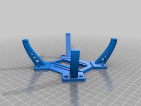 f450 central landing gear no screws required rc vehicles leg quad undercarriage 3d print model - Mito3D