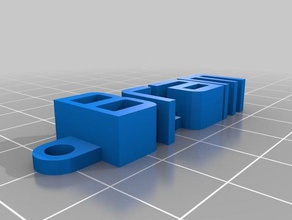 bram keychain organization customized 3d print model - Mito3D