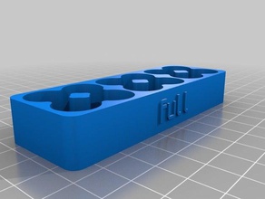 il mio personalizzati vassoio batteria fullempty etichetta 3x4 aa contenitori 3d print model - Mito3D
