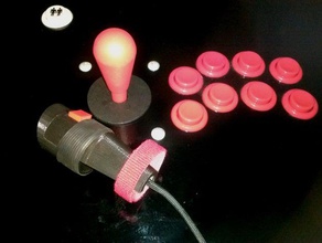 triggerstick adaptateur vidéo jeux d'arcade big-e bouton le contrôleur l'émulation joystick mame micro-interrupteur mod tron 3d print model - Mito3D