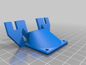 soporte para ventilador 40mm del catnozzle 3d la stampante parti make-r 3d print model - Mito3D
