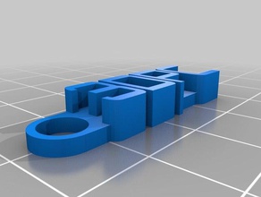 3 dpc llavero organización personalizado 3d print model - Mito3D