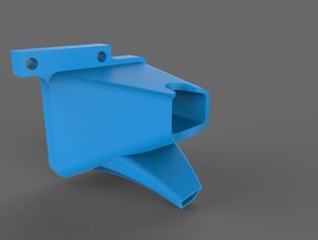 taz 4 duto de refrigeração 3d a impressora os acessórios do ventilador lulzbot taz4 3d print model - Mito3D