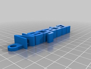 negadez Schlüsselanhänger 003 - Organisation angepasst 3d print model - Mito3D