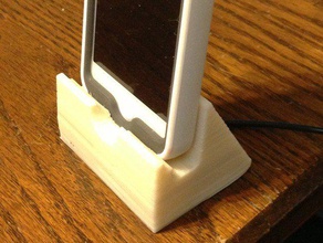 iphone 5 dockstand mobile charging holder iphone5 phone useful 3d print model - Mito3D