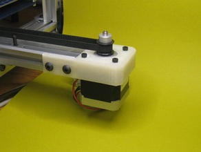 hadron ord bot rigid y-motor bracket 3d printer parts 3d-printer y-axis 3d print model - Mito3D