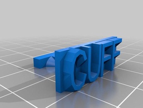 cuff my customized cufflink customised no support glue costume 3d print model - Mito3D