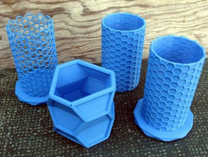 nanotube based containers openscad 3d print model - Mito3D