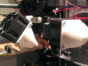 prusa i3 rework print fan mount 3d printer extruders 3d print model - Mito3D