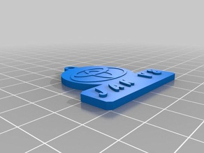 jan v8 2 de porte-clés personnalisé 3d print model - Mito3D
