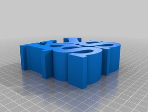 beijo palavra esculturas personalizado 3d print model - Mito3D