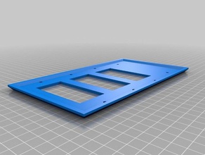 plate 4 1 blank household customized 3d print model - Mito3D