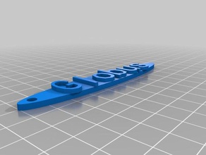 il mio personalizzato schluesselanhaenger namensschild 3d stampa 3d print model - Mito3D