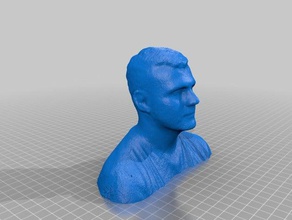 aaron people body boy bust face head human torso 3d print model - Mito3D