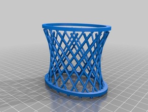 my customized ruled hyperboloid math art 3d print model - Mito3D