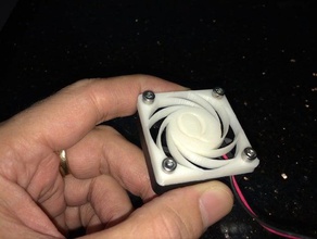 de fluxo laminar, ventoinha da placa computador pressão 3d print model - Mito3D