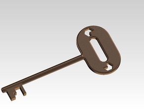 viejo oxidado clave de los hogares vieja llave 3d print model - Mito3D