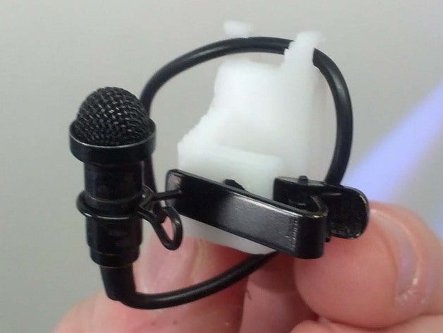 lavalier-Mikrofon-t-shirt-clip audio 3D print model - Mito3D