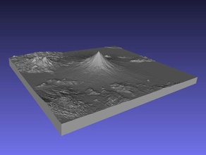 mayon volcano luzon philippines learning geodesy raised relief topographical topography 3d print model - Mito3D