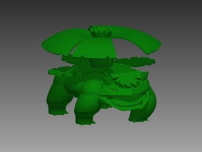 venusaur criaturas pokemon figuras 3d print model - Mito3D