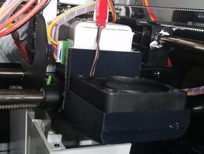 xyzprinting da vinci 10 50mm fan mount v1 pla cooling 3d printer parts davinci 1 duct 3d print model - Mito3D