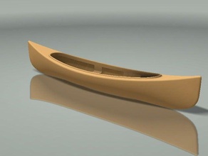 canadese cano&euml sport all'aperto americano la canoa indiano kayak paddle 3d print model - Mito3D