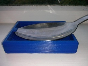cucchiaio di riposo cucina pranzo piatto mestolo serve 3d print model - Mito3D