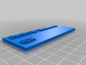 dr name plate other customized 3d print model - Mito3D