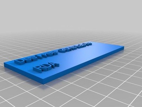 dc name plate other customized 3d print model - Mito3D