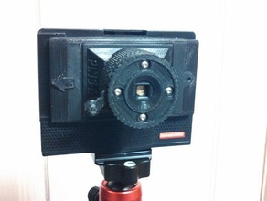 pinstax instantáneo de cámara estenopeica proyecto hackaday instantánea la película lulzbot taz schlab schlaboratory schlem tinkercad 3d print model - Mito3D
