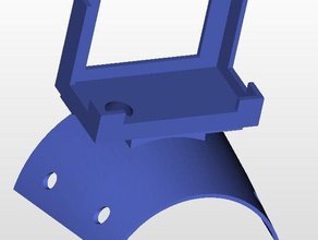 bixler gopro nariz de montagem rc veículos câmera fpv 3d print model - Mito3D