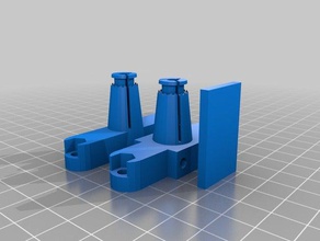 my customized bowden clamp zipties wades 3d printer parts 3d print model - Mito3D