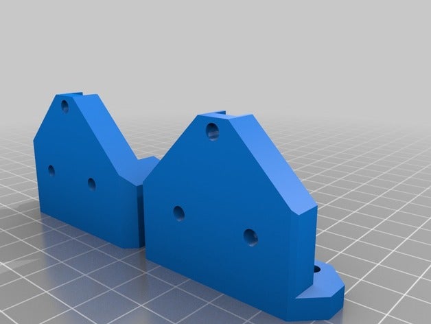 soportes del eje abajo 3d la stampante parti prusa i3 singolo fotogramma z-asse z-axis-buttom 3D print model - Mito3D