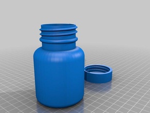 Flasche Wasser Brauch Container angepasst 3d print model - Mito3D
