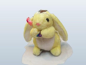 snowy bunny animals plush toy rabbit 3d print model - Mito3D